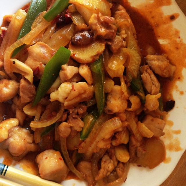 辣炒鸡腿肉 Spicy Fried Chicken