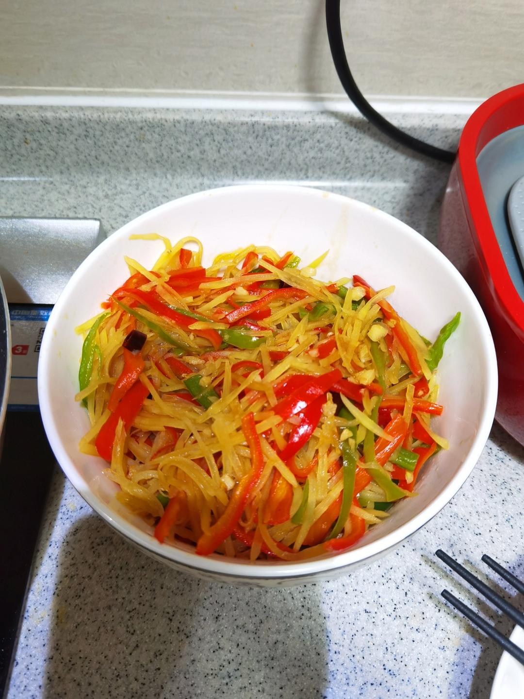 超级无敌下饭菜～酸辣土豆丝