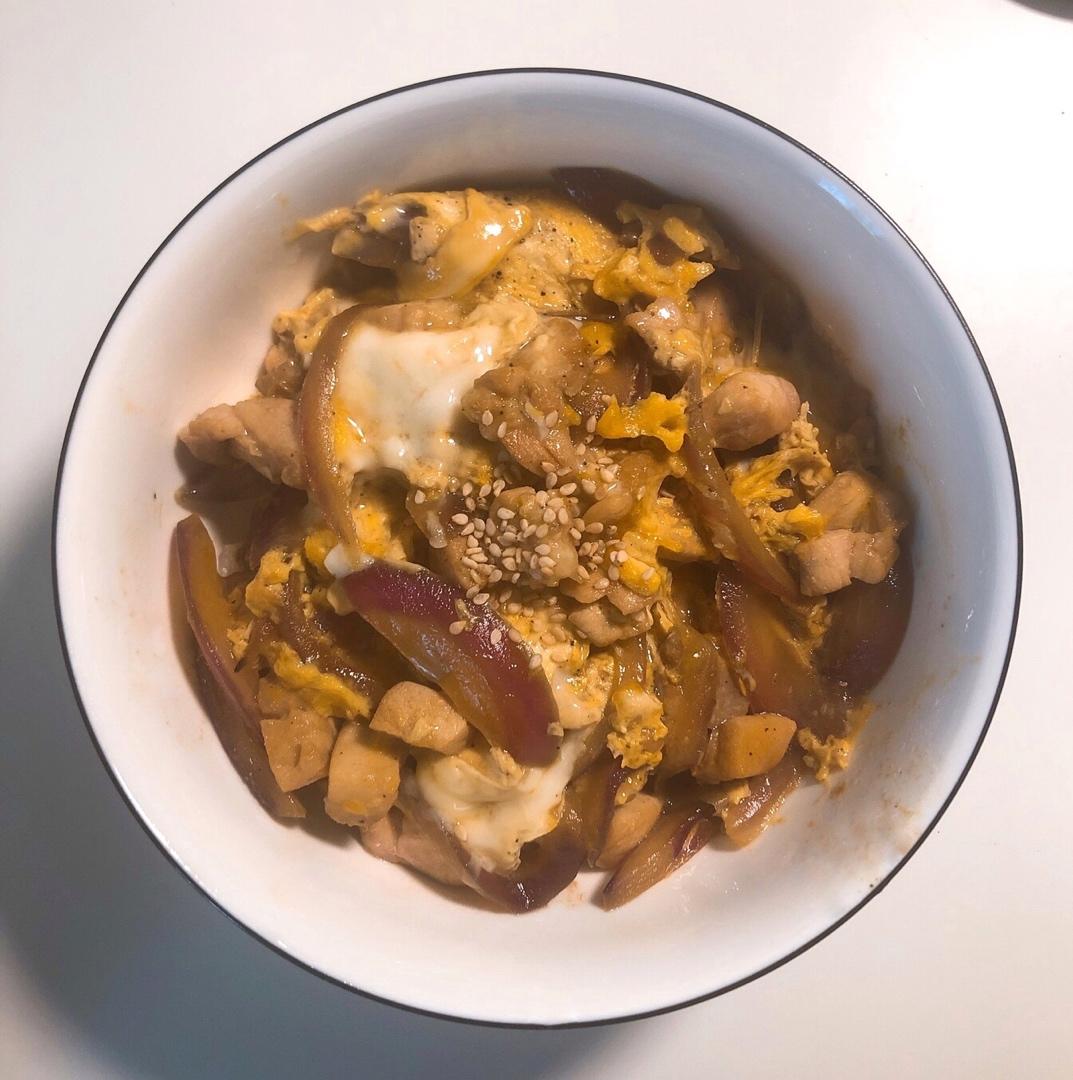 亲子丼-目前我做得最好吃的版本