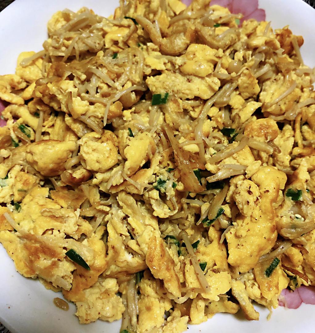 金针菇炒蛋
