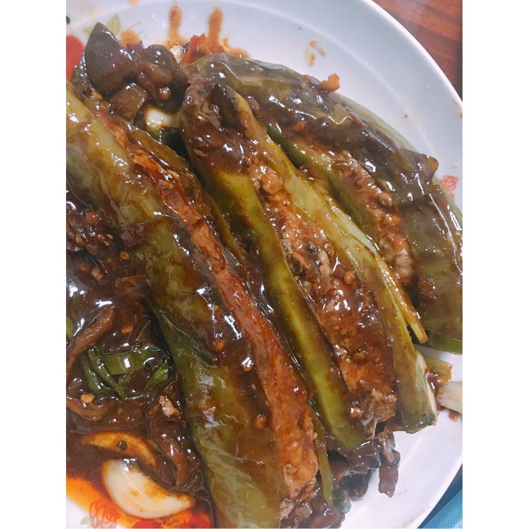 肉酿虎皮青椒