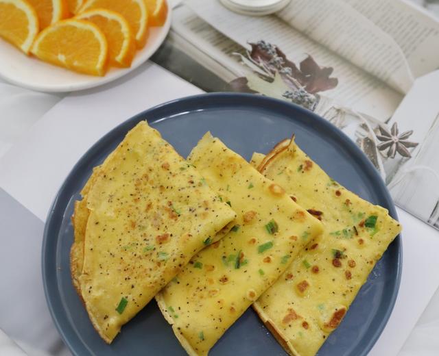 黑椒牛奶鸡蛋软饼❗️(减重主食代餐)好吃不长胖的做法