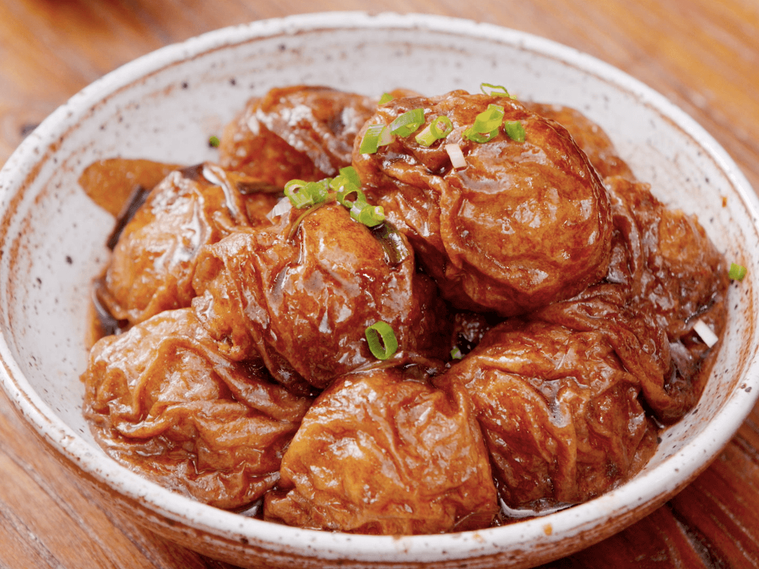 【油面筋塞肉】大上海才有的大肉丸，特别不一般！的做法 步骤5