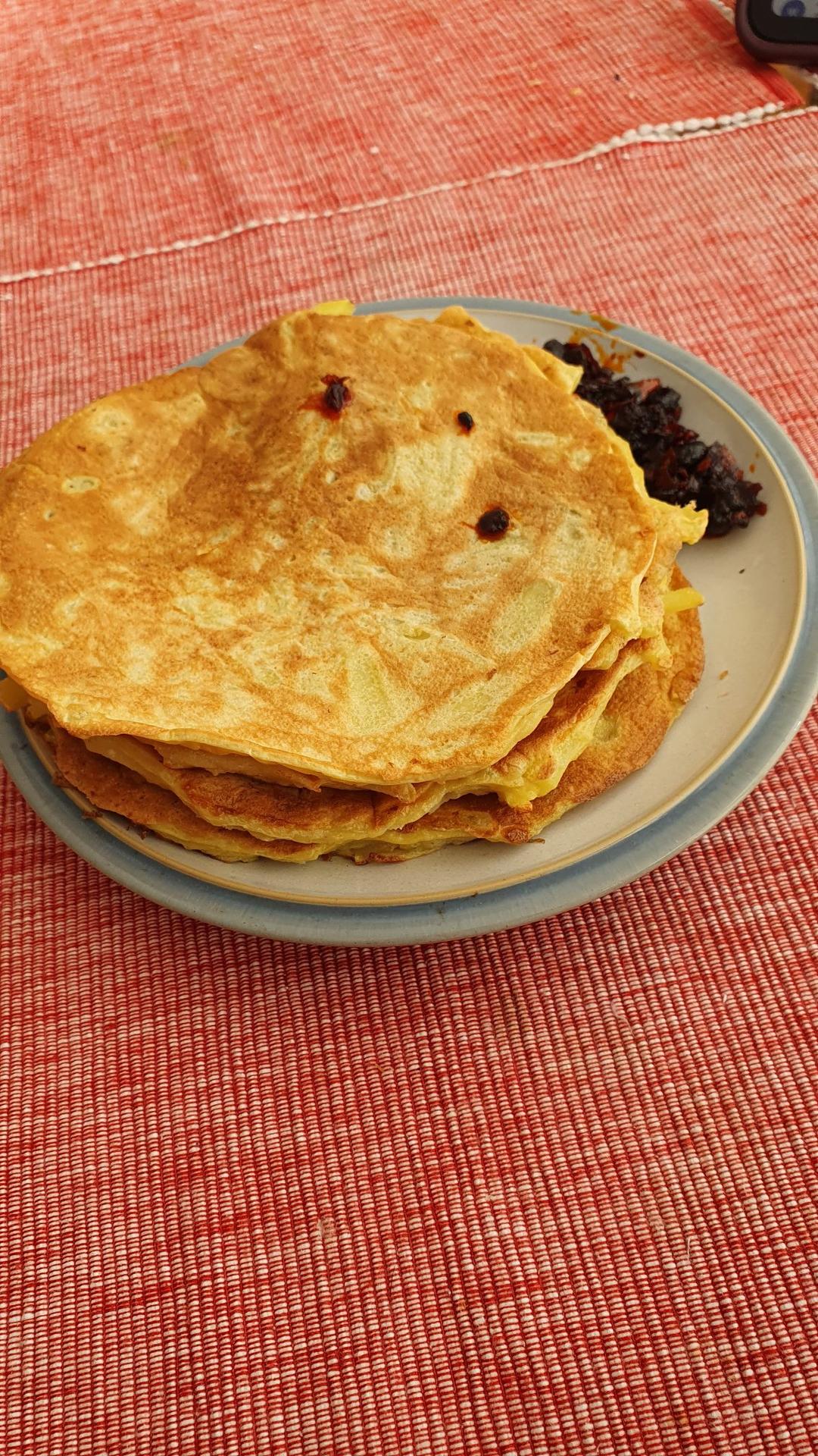 土豆丝鸡蛋饼