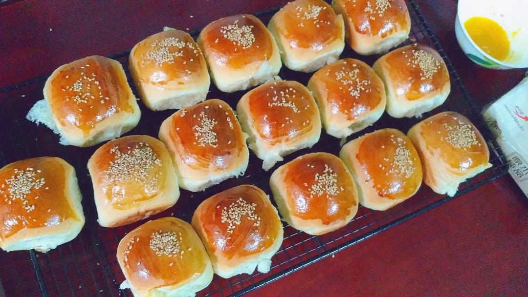 鲜奶油小餐包（一次发酵）