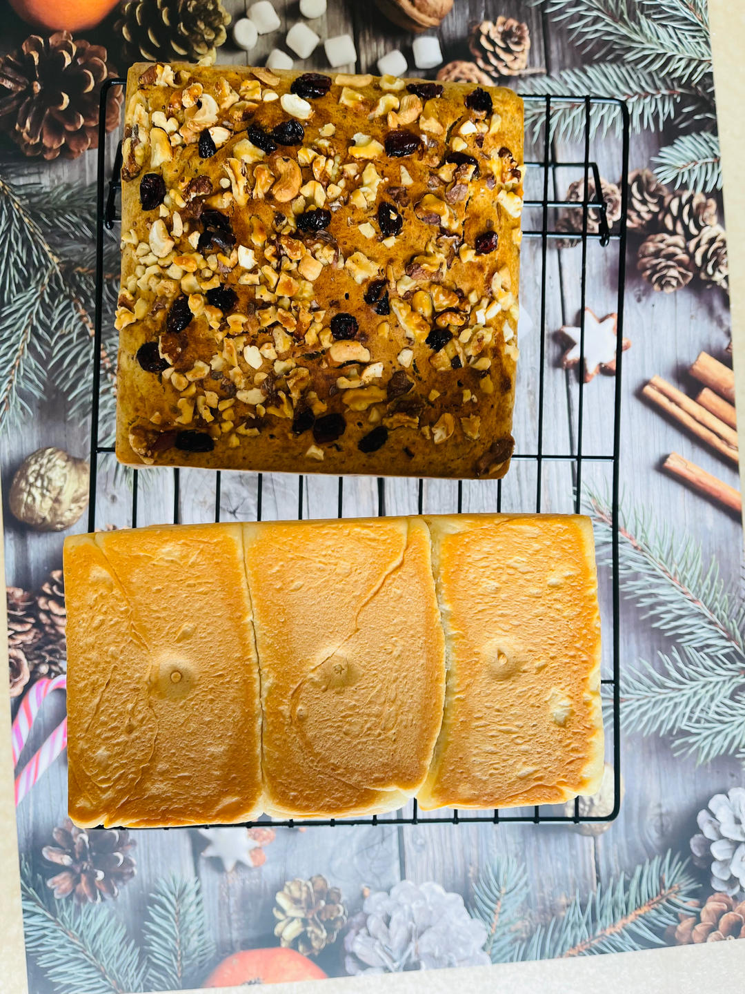 葡萄干吐司，完美拉丝还好吃不腻（小美）