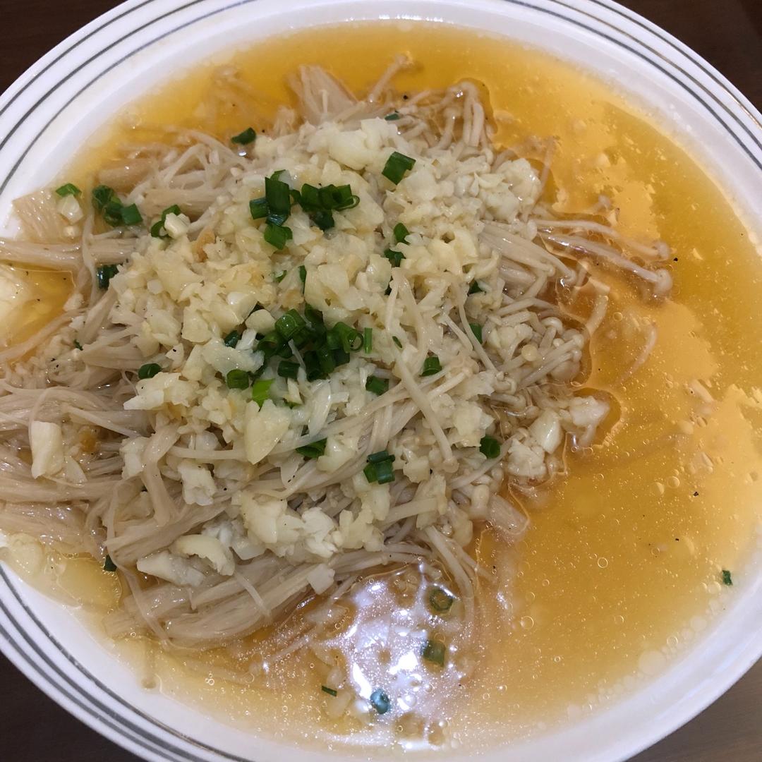 蒜蓉蒸金针菇