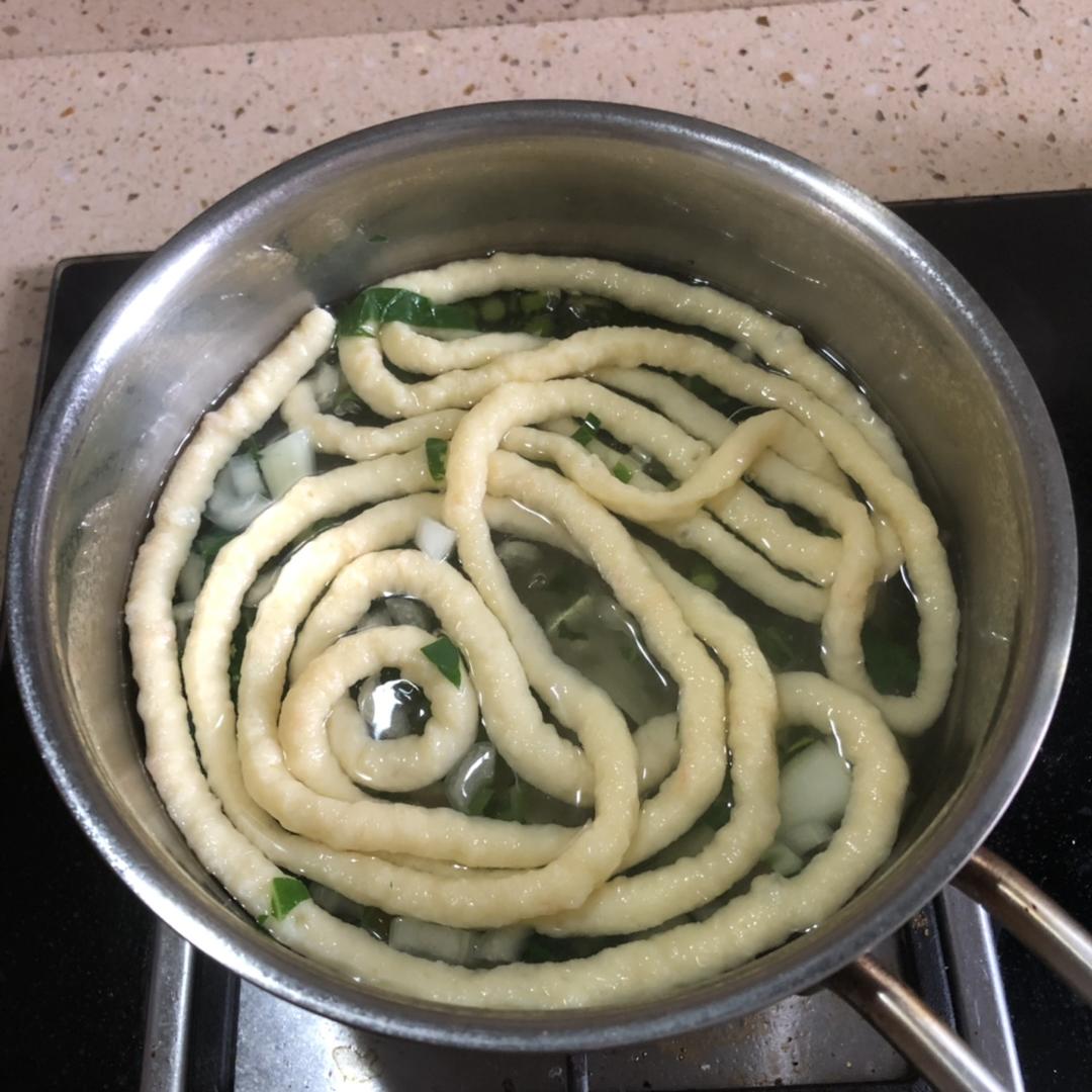 虾泥挤挤面-婴儿版、辅食的做法