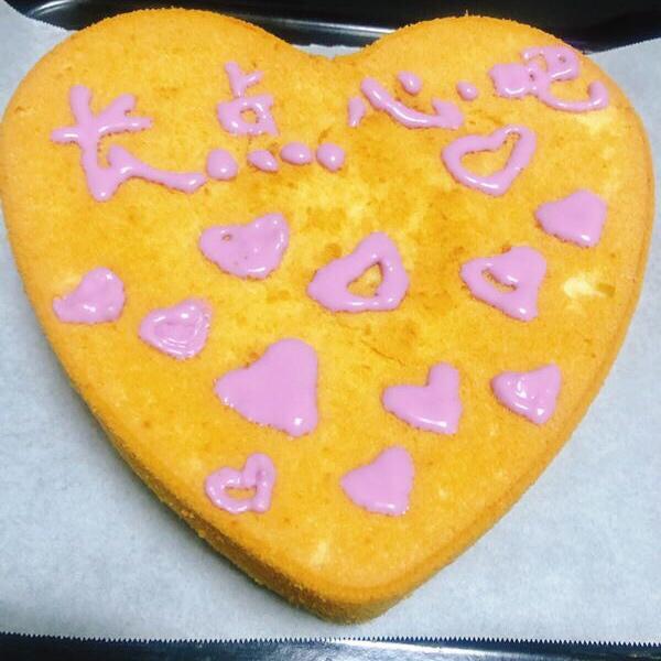 八寸心形戚风蛋糕做法