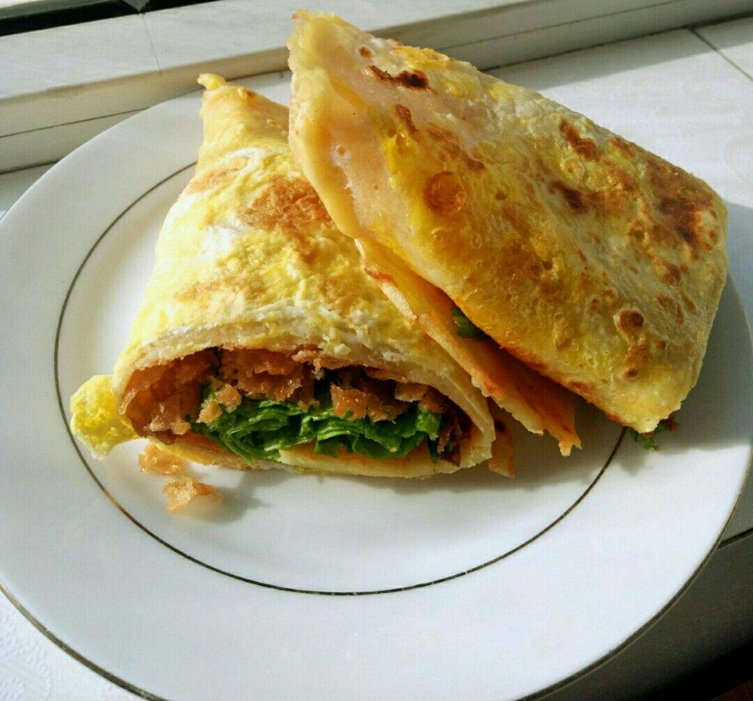 平底锅版煎饼果子