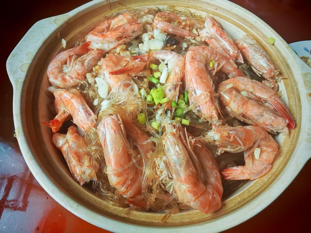 蒜蓉粉丝虾煲