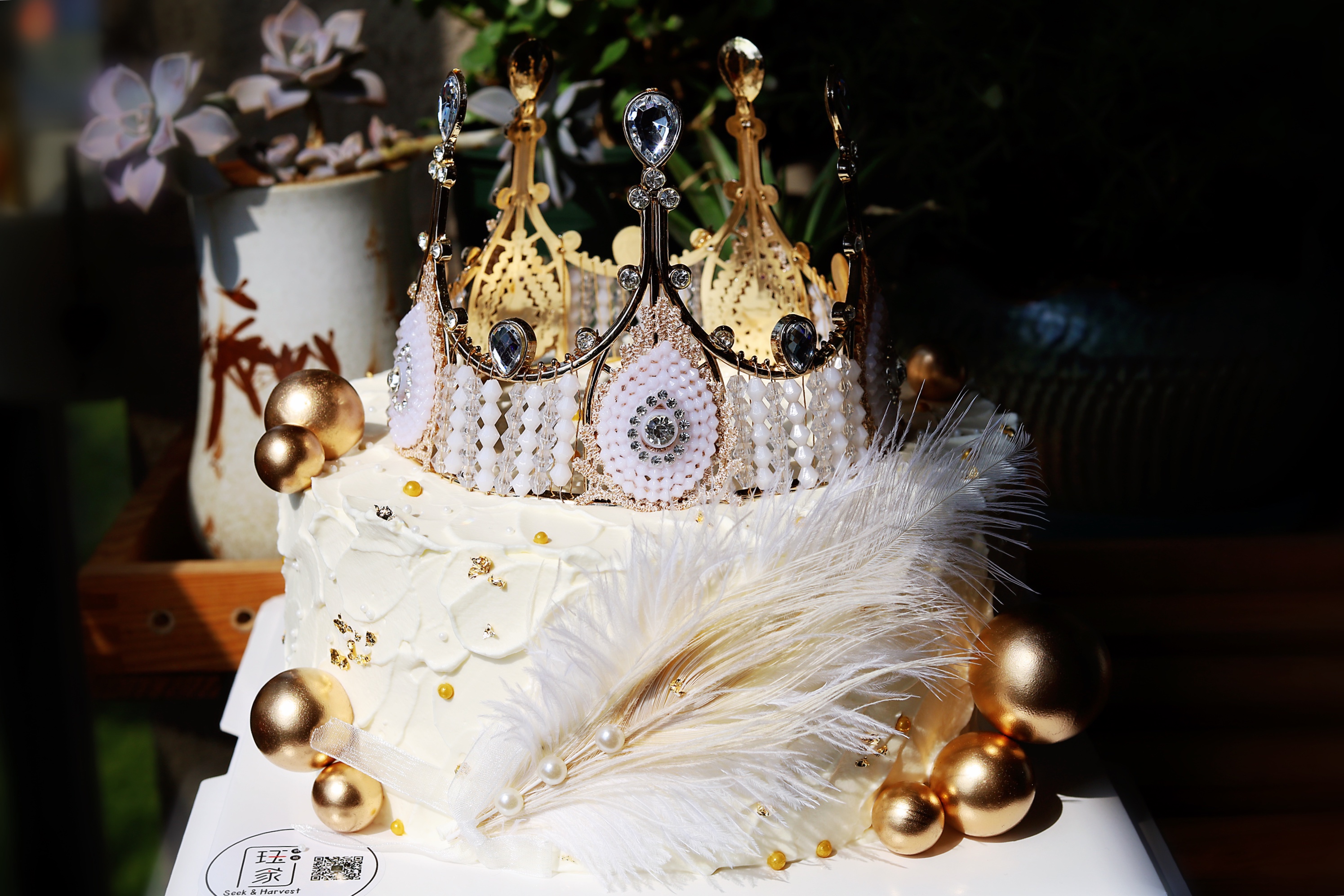 女神范满满的皇冠生日蛋糕的做法