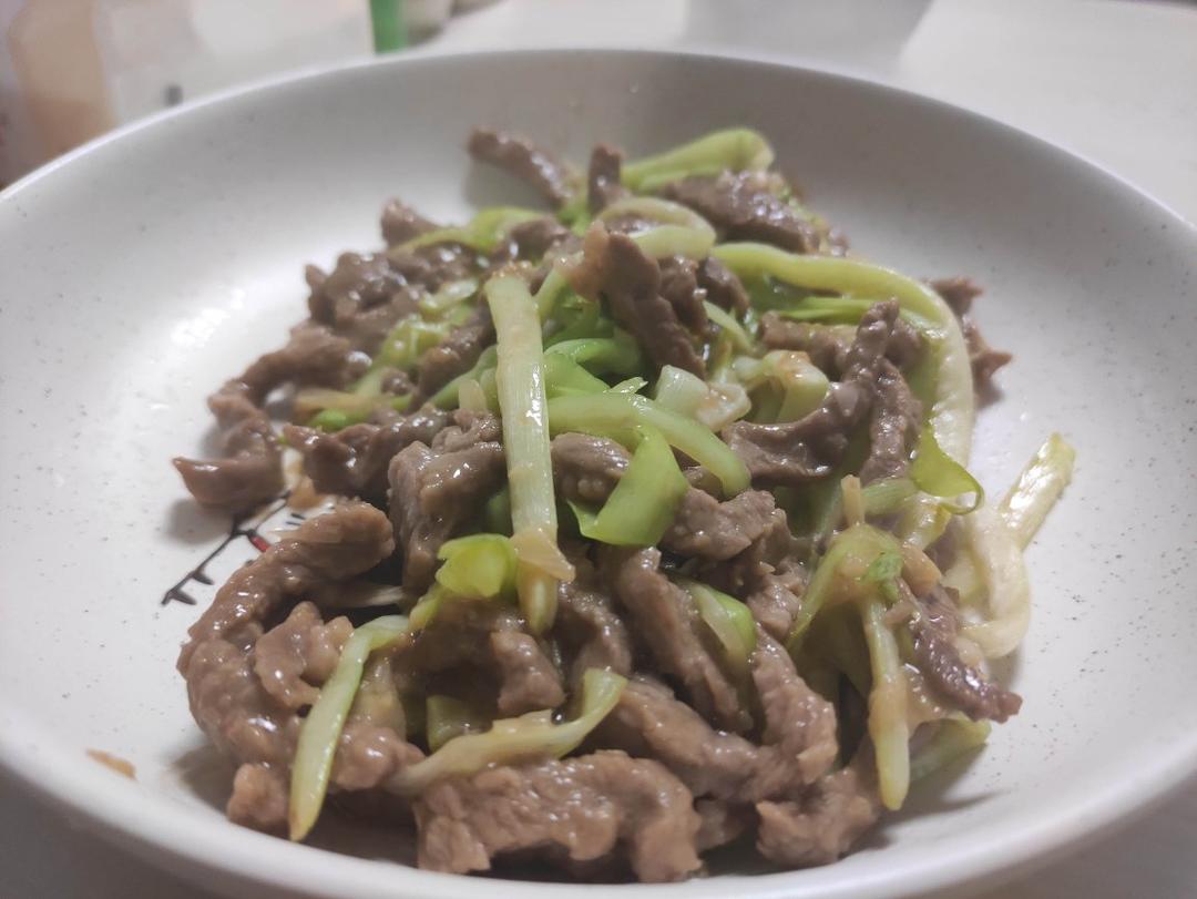 韭黄炒牛肉