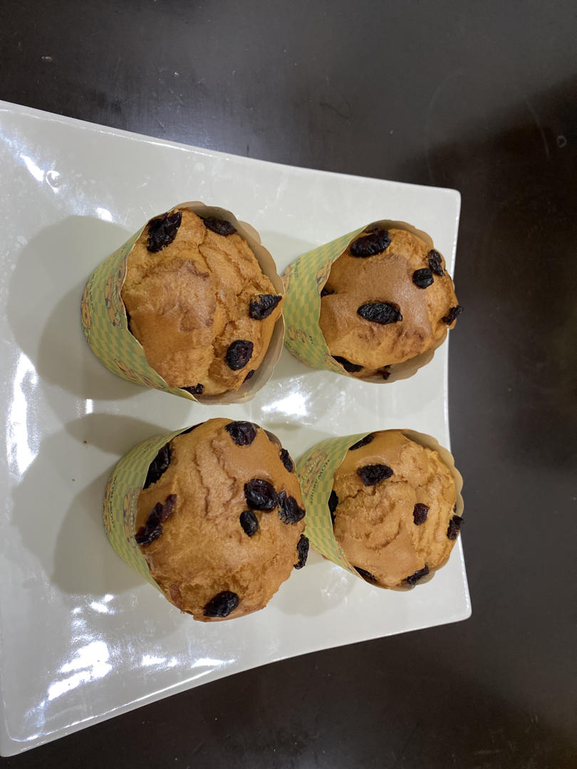 蔓越莓纸杯蛋糕🧁（简单不翻车）