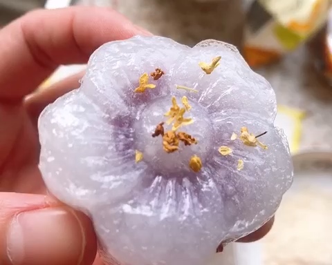 西米紫薯水晶糕