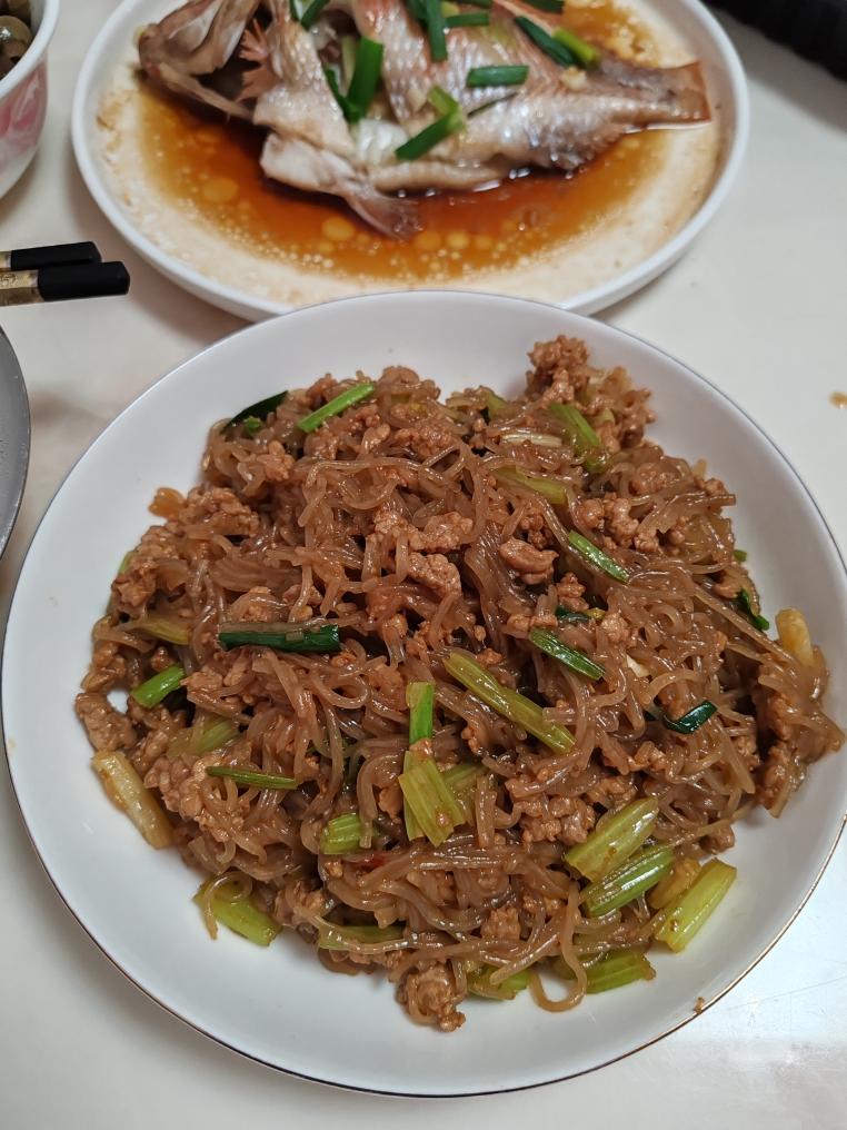 蚂蚁上树(肉末炒粉丝)超下饭‼️十分钟搞定