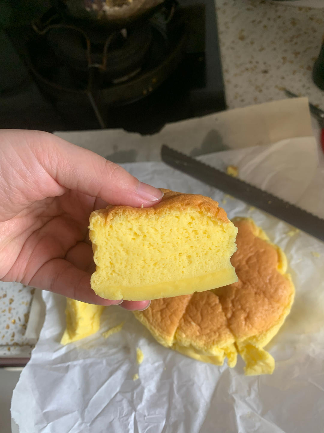 日式浮云轻蛋糕，（水浴法）