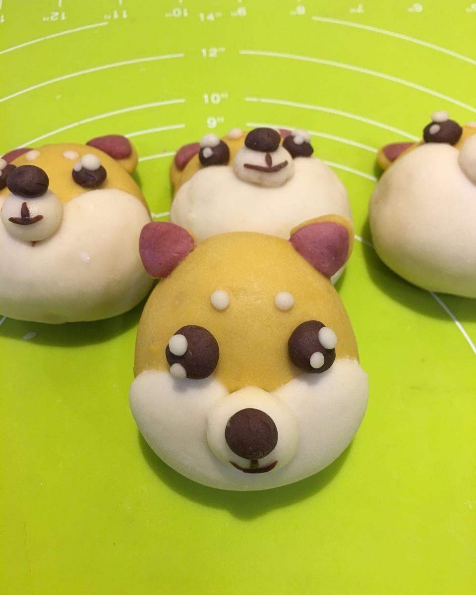 佳佳3980做的《tinrry 》美姬老师教你做柴犬立体造型馒头