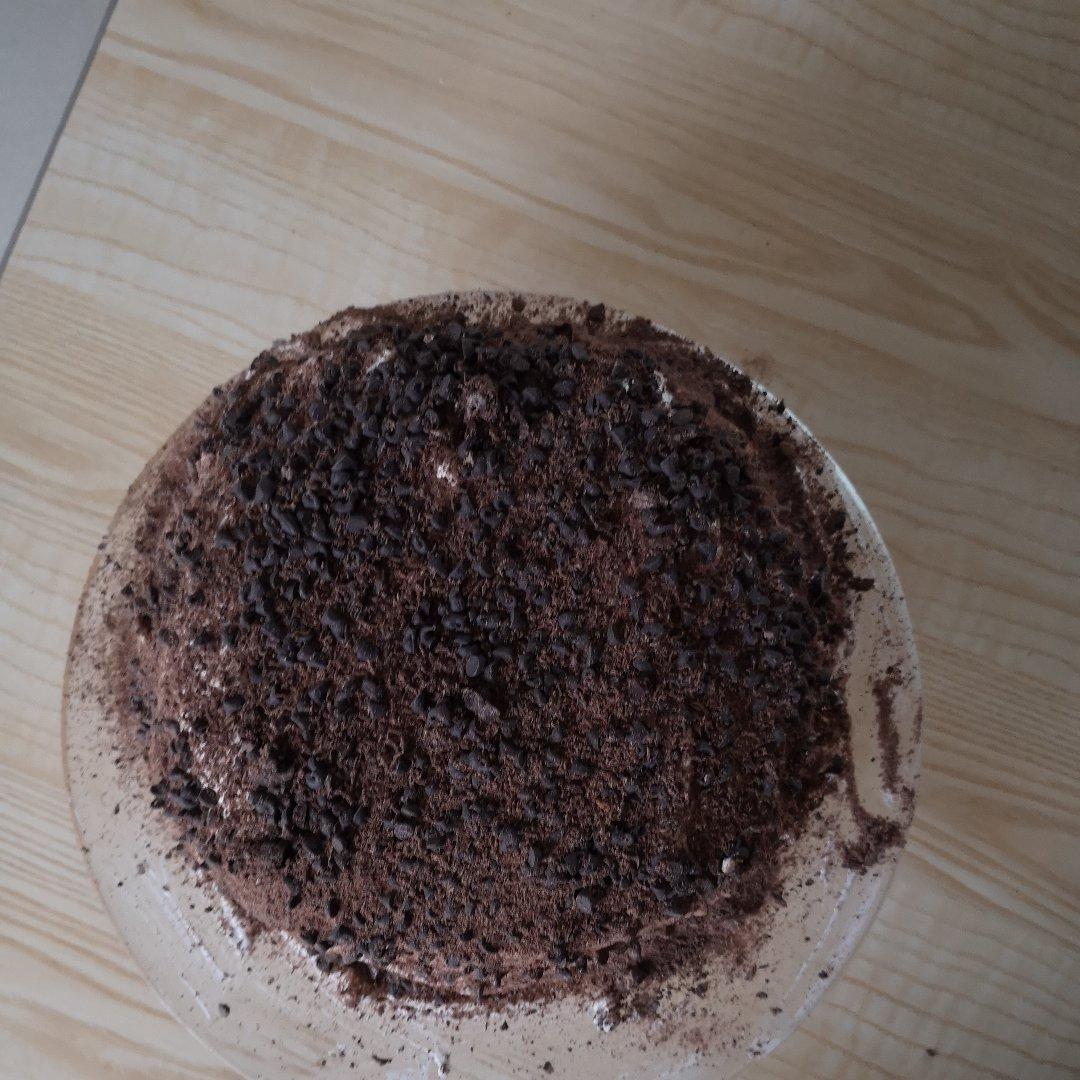 简约巧克力奶油蛋糕