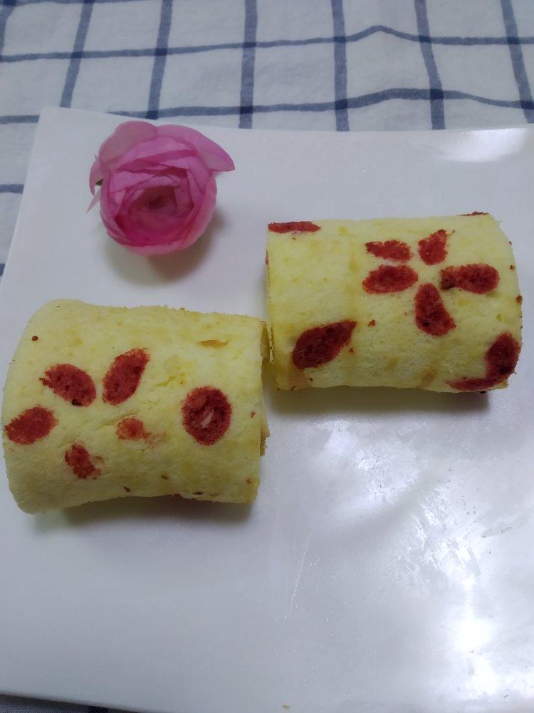春风十里桃花奶冻蛋糕卷