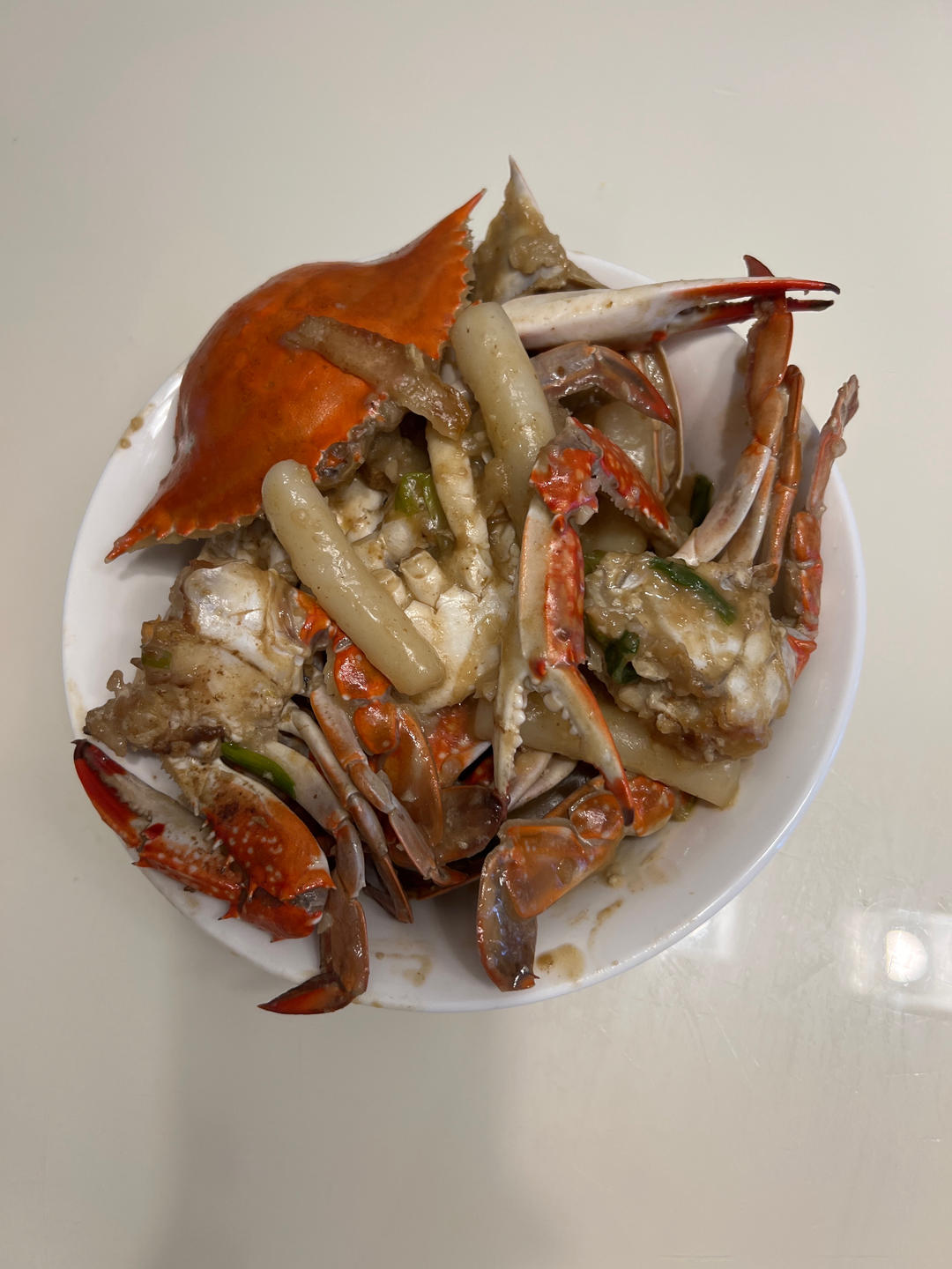梭子蟹炒年糕