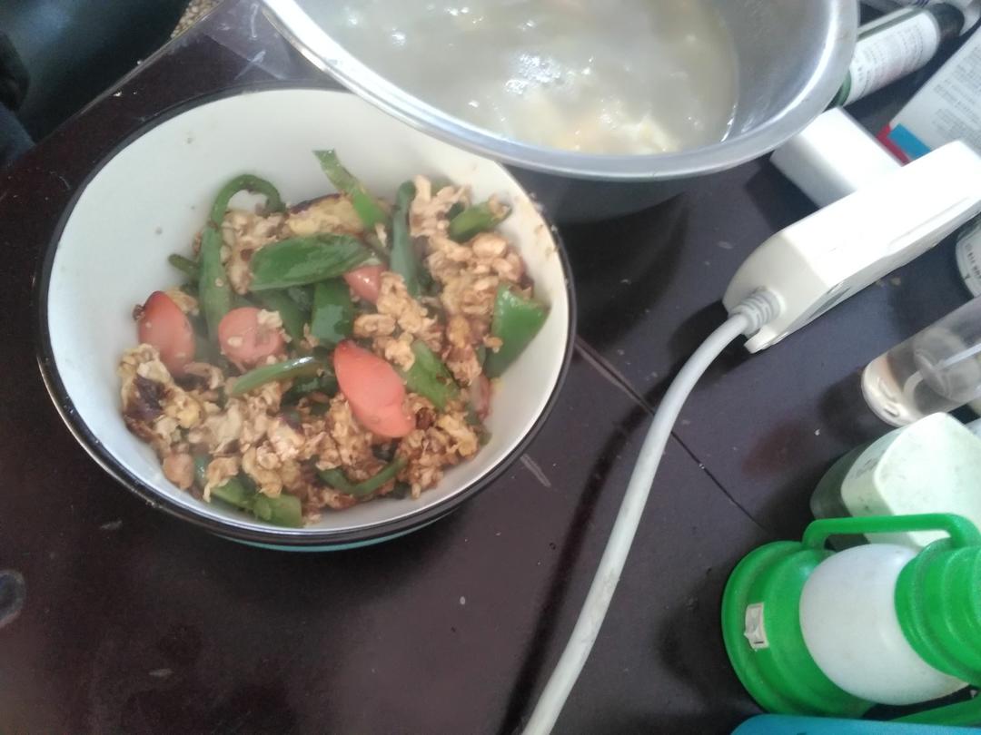 零失败🔥巨好吃又下饭的青椒火腿肠炒鸡蛋🔥