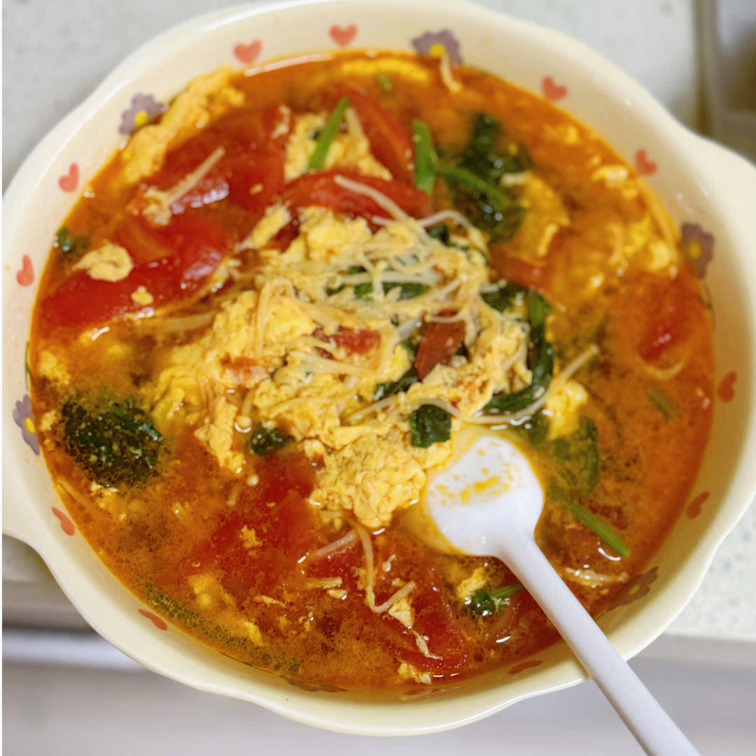 菠菜鲜蔬汤