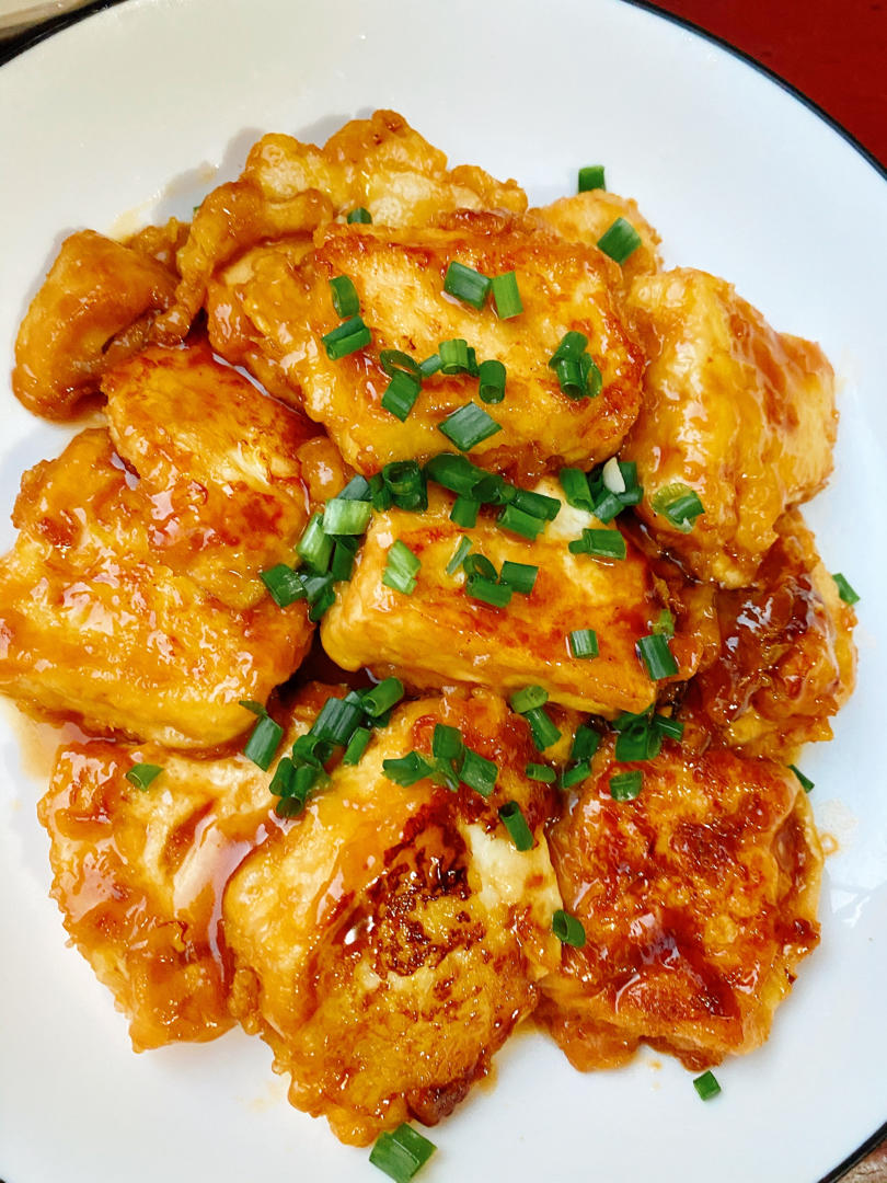 可爱啵bbh做的脆皮豆腐