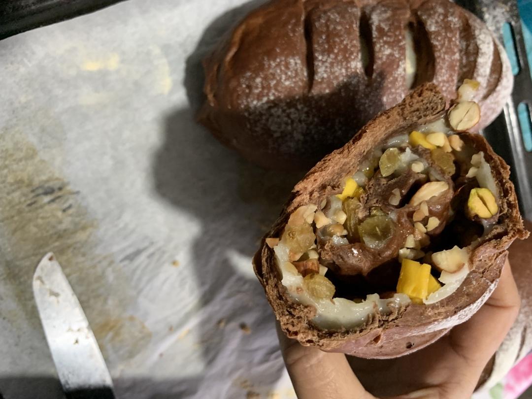 巧克力麻薯软欧包