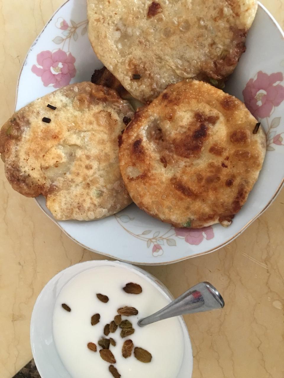 葱油肉饼
