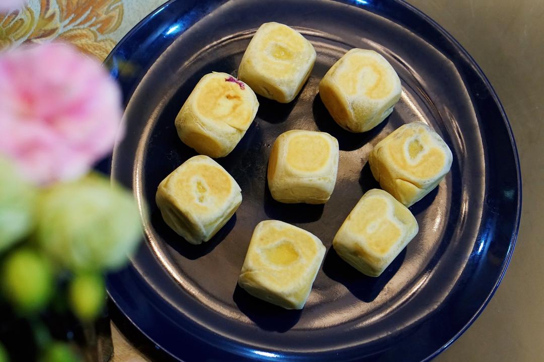 紫薯爆浆芝士仙豆糕  宝宝辅食食谱