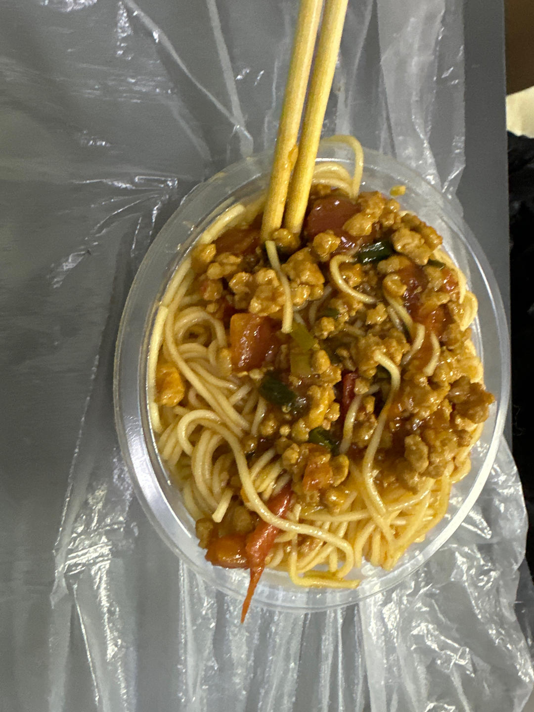 番茄肉沫拌面