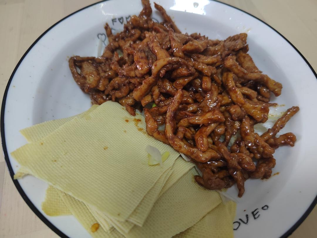 传统做法 京酱肉丝