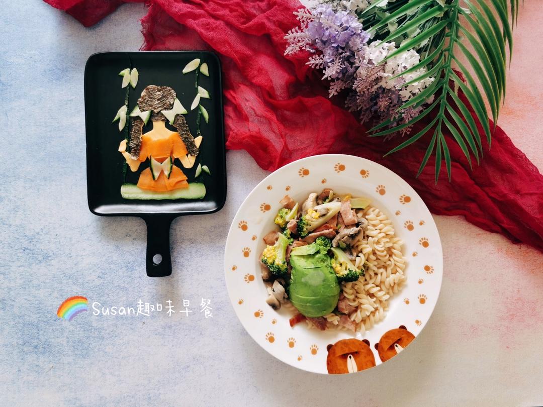 奶油培根意面