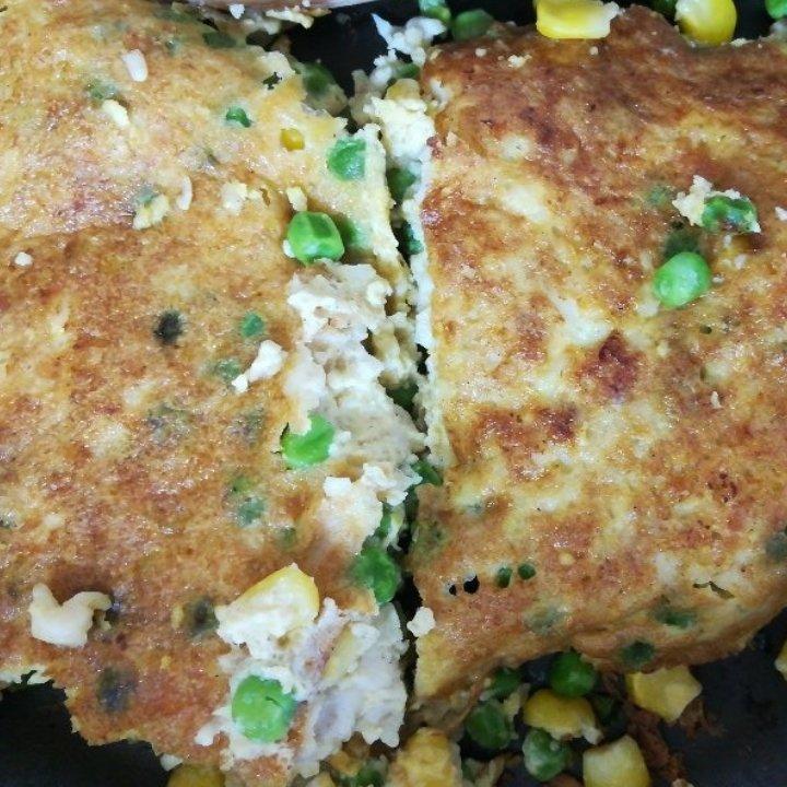 蔬菜鸡胸肉饼—减脂餐