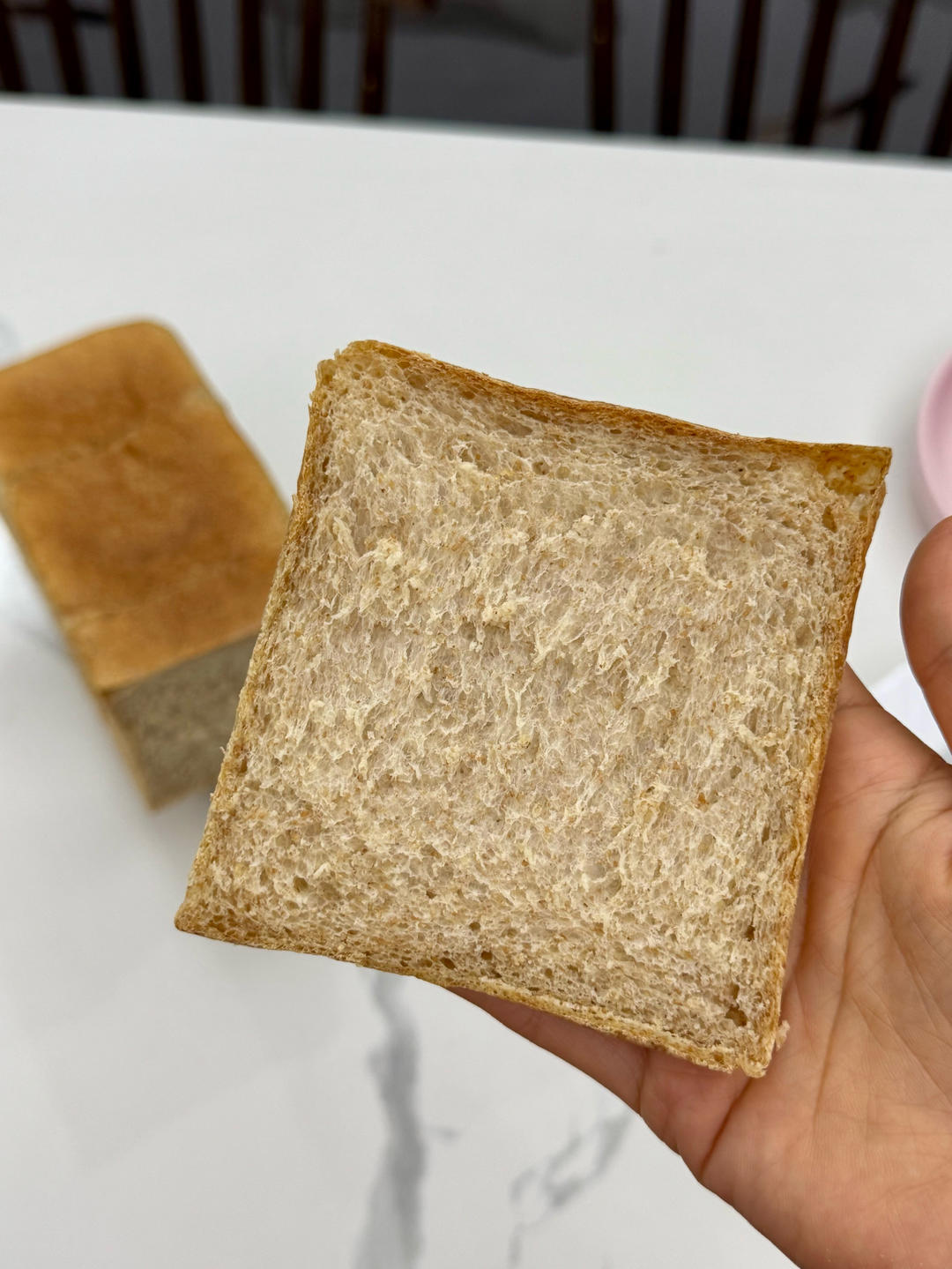 #免揉吐司 无油无糖全麦吐司🍞