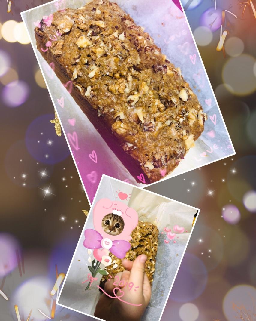 香蕉核桃磅蛋糕 Banana & Walnut Pound Cake