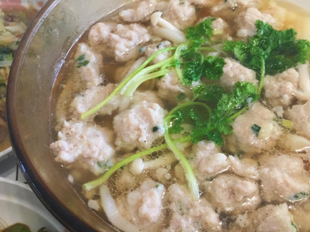手工肉丸汤