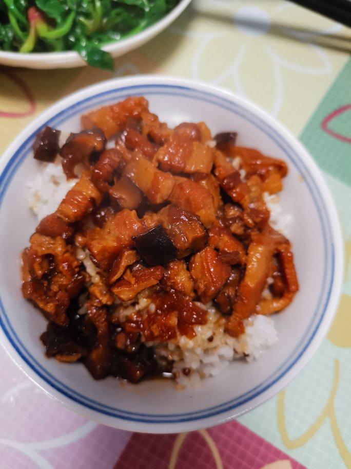 台式无油无香料卤肉饭（小白料理）