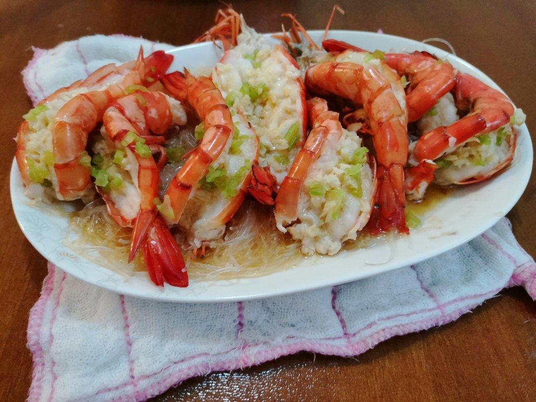 蒜蓉粉丝蒸大虾🦐