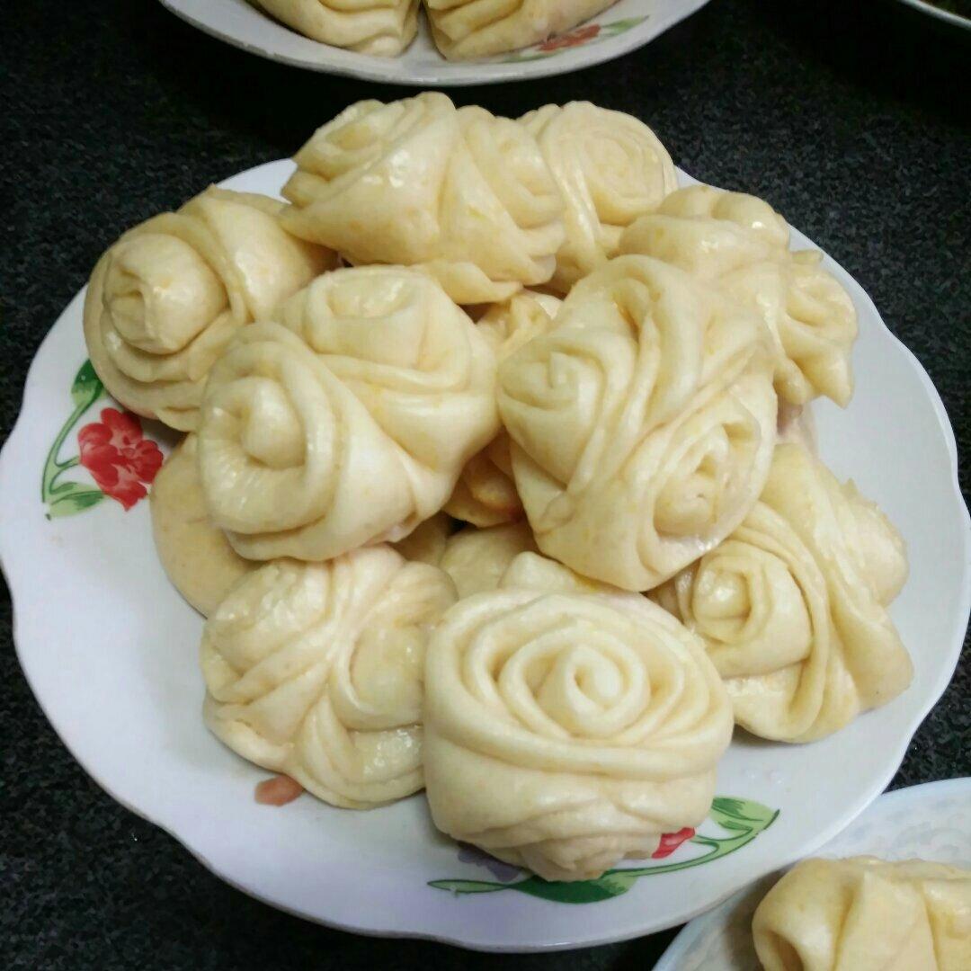 南瓜花卷馒头