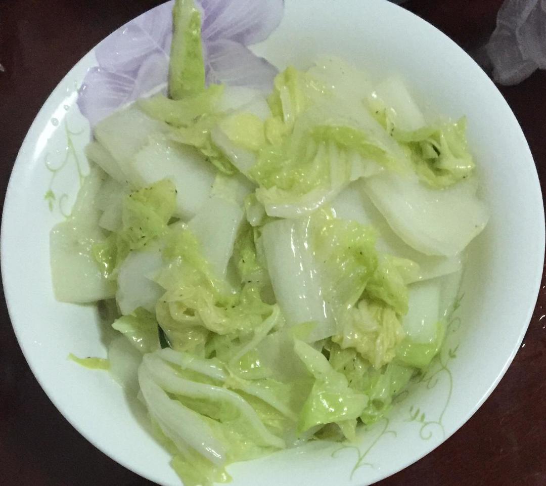 清炒黄芽白
