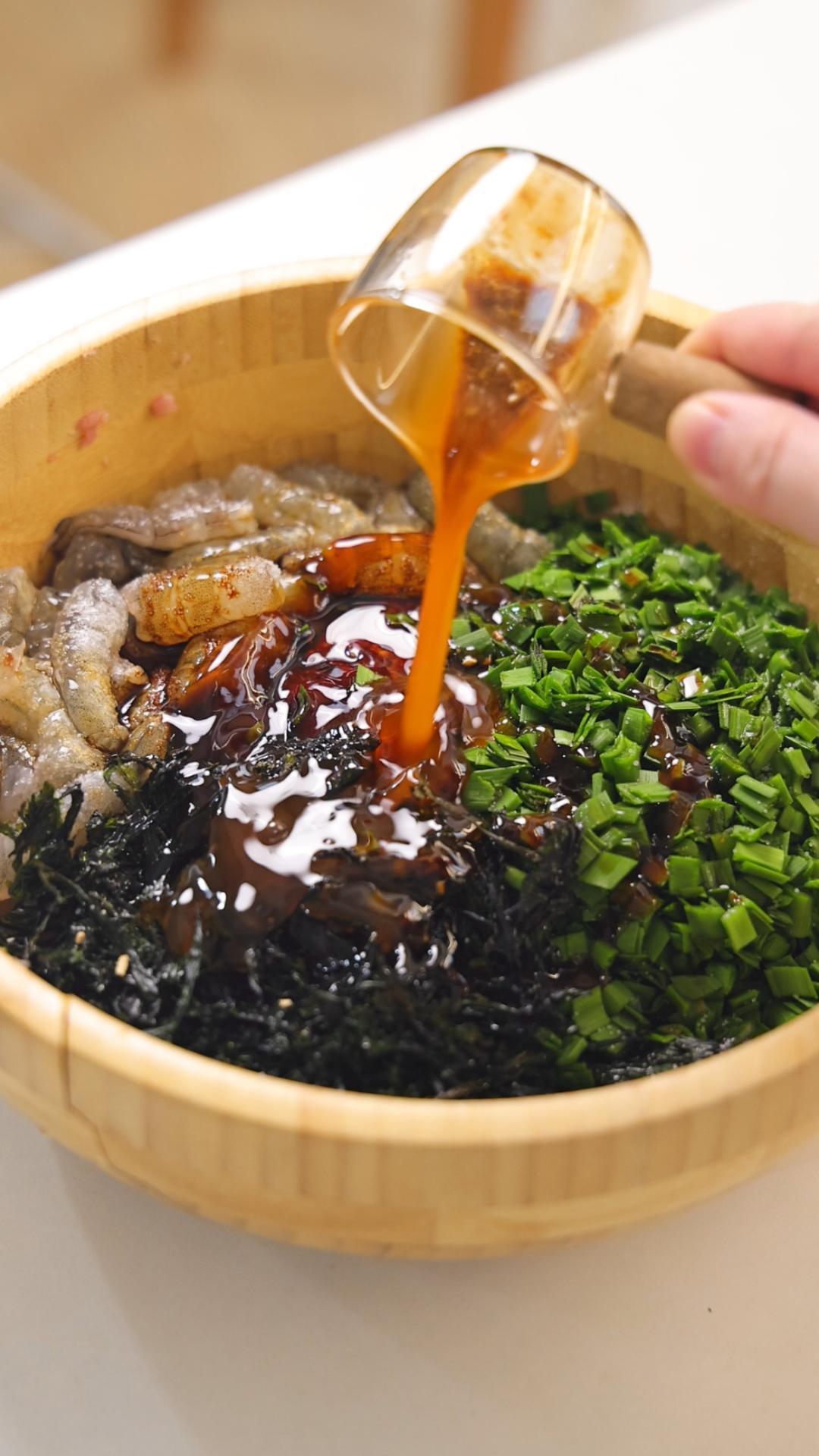 紫菜虾仁三鲜饺子