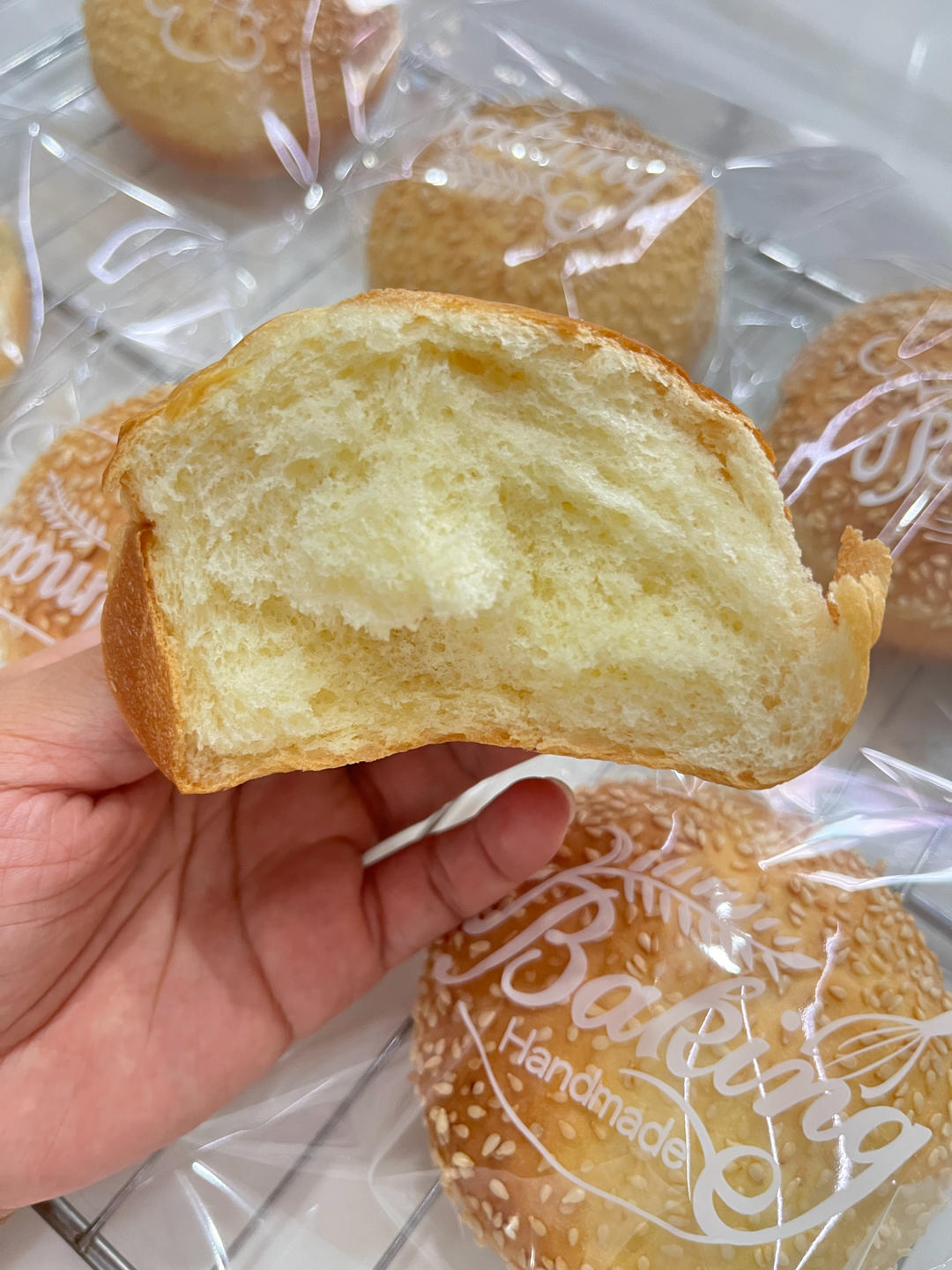 超~级松软的烫种汉堡胚