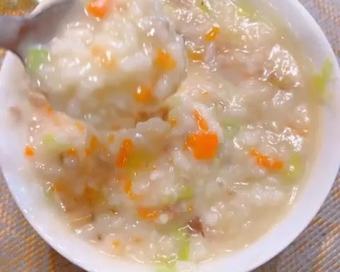 宝宝辅食 香菇鲜虾时蔬粥