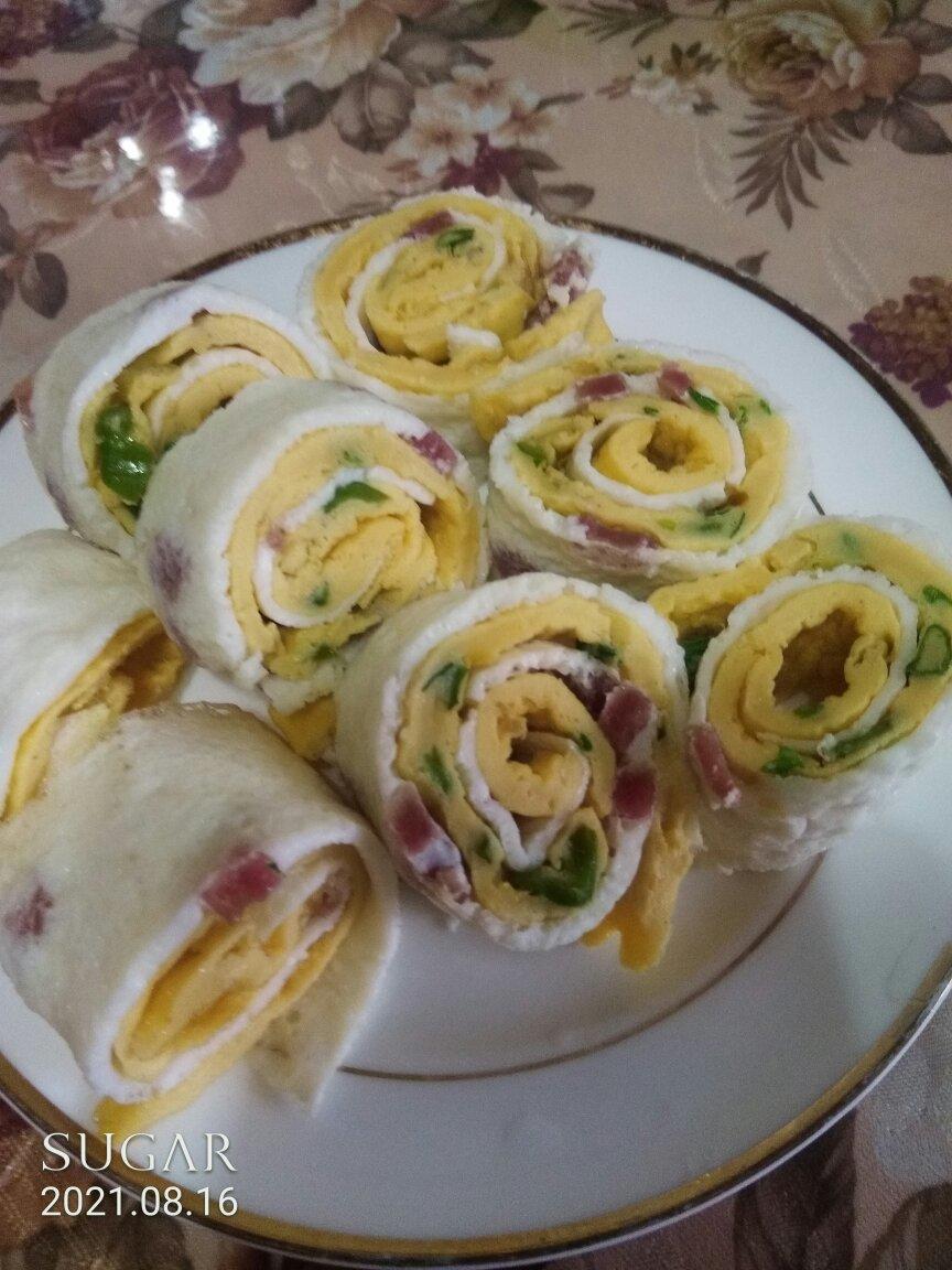 高颜值早餐鸡蛋卷❗️❗️双色鸡蛋卷