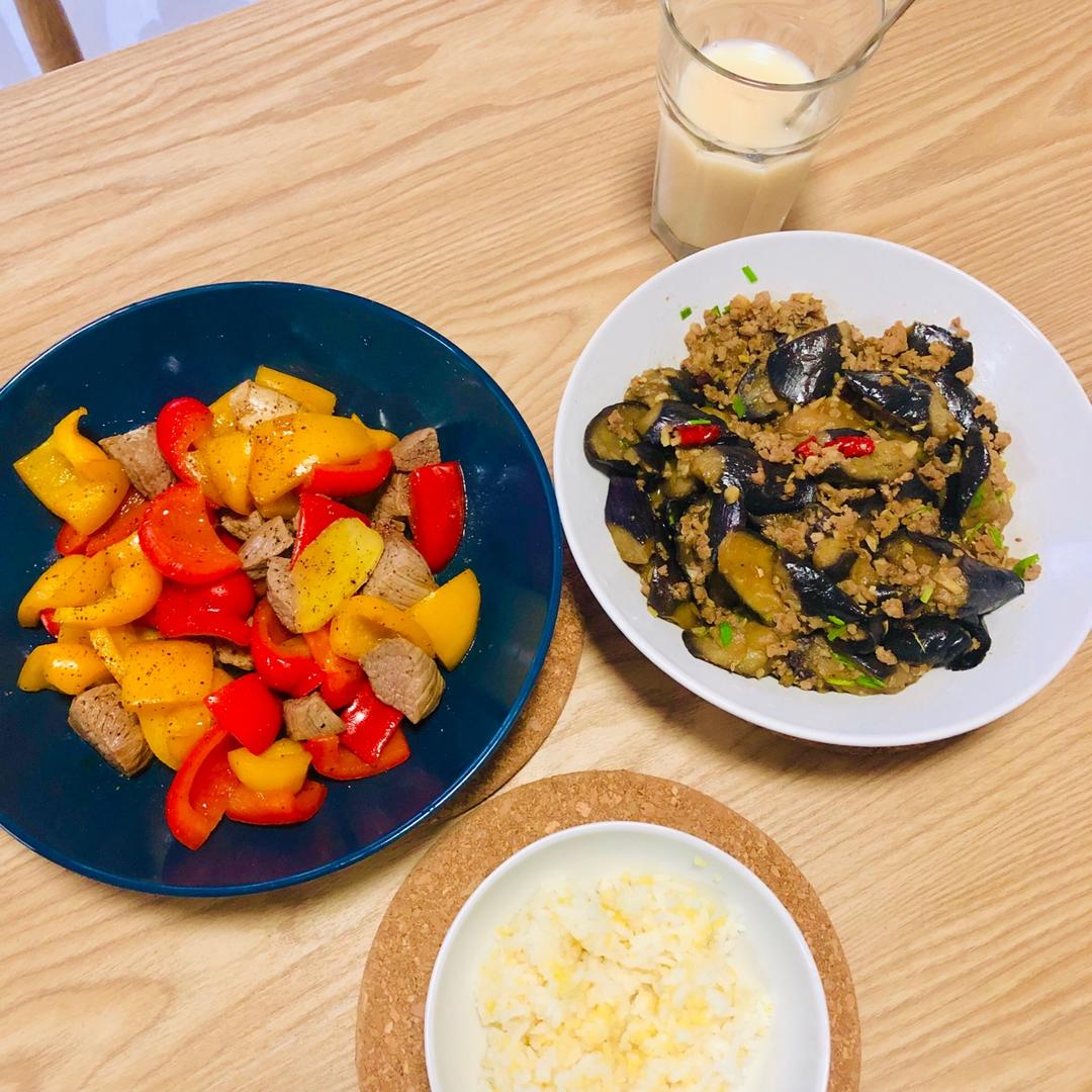 红烧肉沫茄子