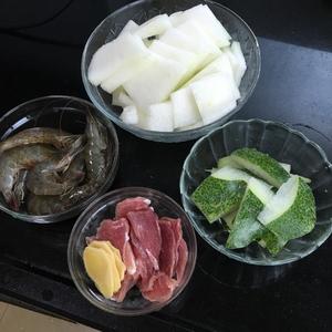 鲜虾冬瓜汤的做法 步骤2