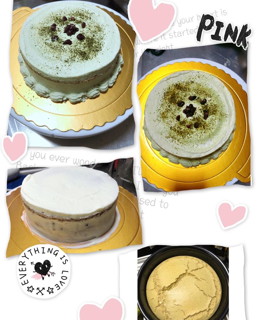 旋涡抹茶蜜豆蛋糕