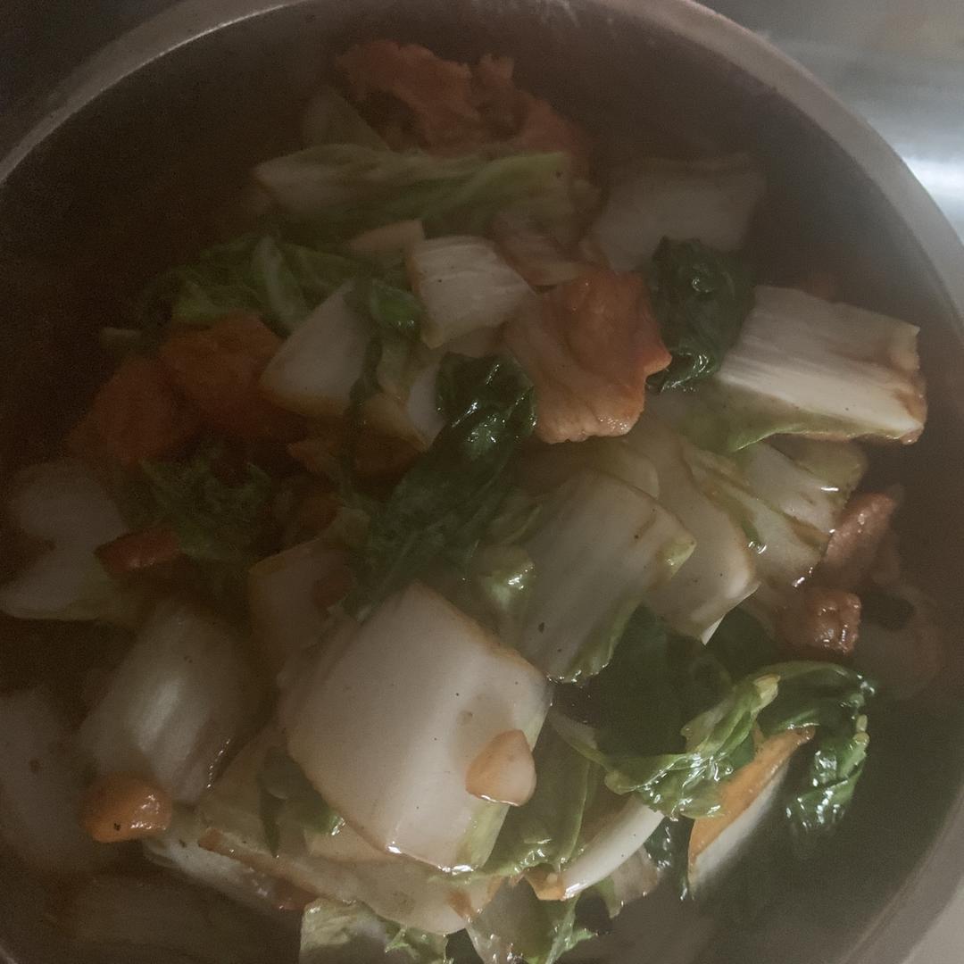 白菜炒肉